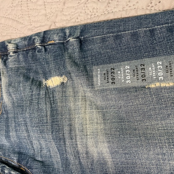 Aeropostale Jeans Distressed 30/32 Slim Straight - Picture 4 of 11